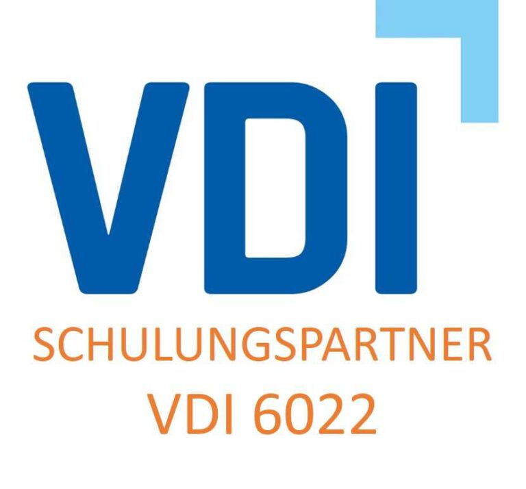 VDI-Logo mit Schulungspartner 6022 VDI Logo mit Schulungspartner 6022